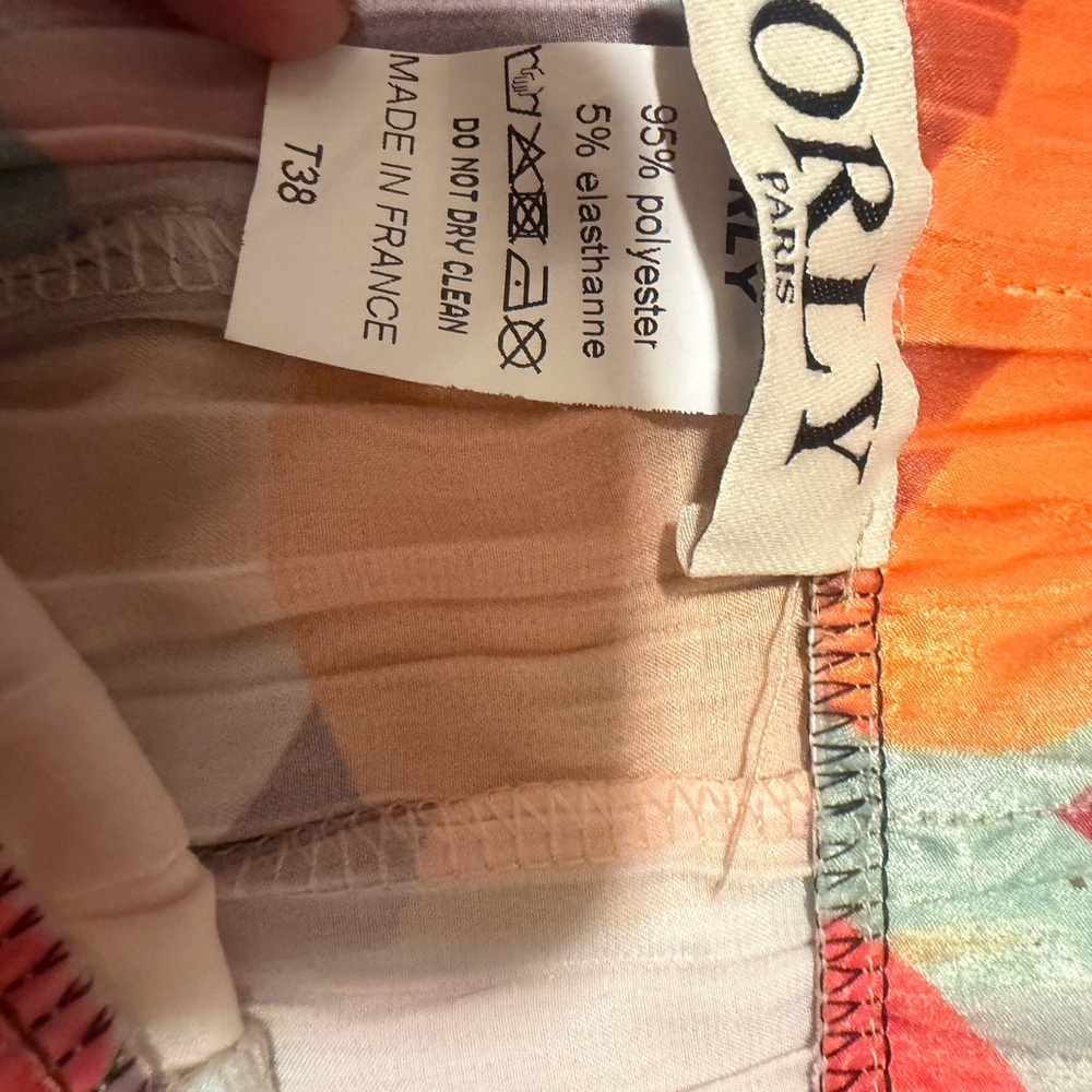 Orly Paris Abstract Multicolor Pleated Maxi Skirt — Floral Swirl Print - Picture 5 of 7